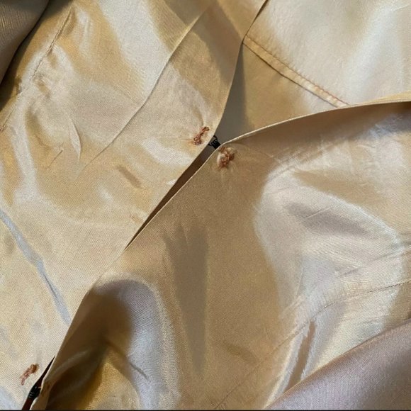 Vintage 1950s Vogue Couturier Design Handwoven Iridescent Silk Midi Dress - Picture 5 of 9